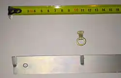 Установка колец и рейки для монтажа ковра