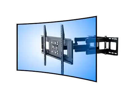 Установка телевизора на кронштейн